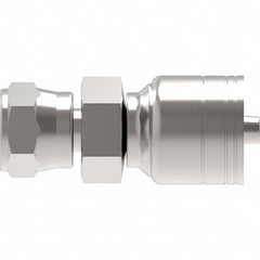 Eaton - Hydraulic Hose Fittings & Couplings Type: Female JIS 30 Flare Swivel Straight Hose Diameter: 1/4 (Inch) - Eagle Tool & Supply