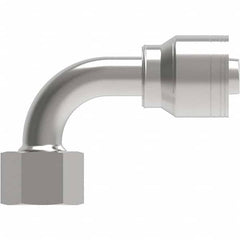 Eaton - Hydraulic Hose Fittings & Couplings Type: Female Swivel DIN 24 Seat 90 Light Hose Diameter: 25/64 (Inch) - Eagle Tool & Supply