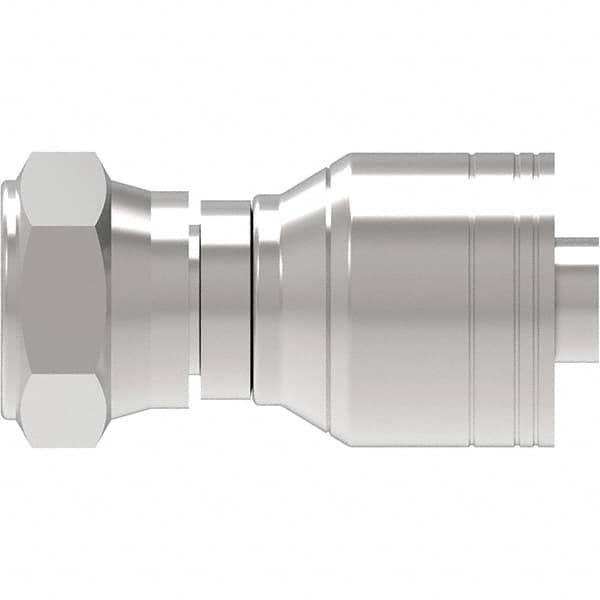 Eaton - Hydraulic Hose Fittings & Couplings Type: BSPP 60 Cone Female Swivel Straight Hose Diameter: 1/2 (Inch) - Eagle Tool & Supply