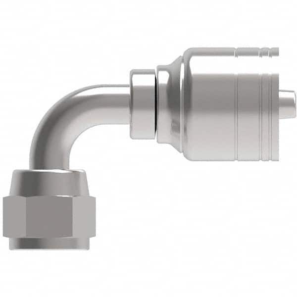 Eaton - Hydraulic Hose Fittings & Couplings Type: Female JIC Swivel, 90 Degree Elbow Hose Diameter: 7/8 (Inch) - Eagle Tool & Supply
