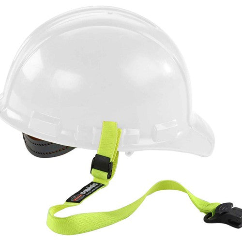 3155 Lime Elastic Hard Hat Lanyard With Clamp - Eagle Tool & Supply