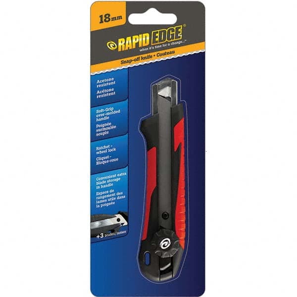 Rapid Edge - Utility Knives, Snap Blades & Box Cutters Type: Snap Knife Blade Type: Snap - Eagle Tool & Supply