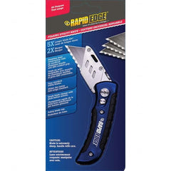 Rapid Edge - Pocket & Folding Knives Knife Type: Utility Blade Folding Knife Edge Type: Serrated - Eagle Tool & Supply