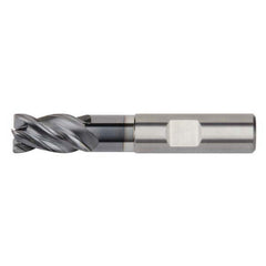 Corner Chamfer End Mill: 0.1181″ Dia, 4 Flute, Solid Carbide 57 mm OAL, 6 mm Shank Dia, AlTiN Coated, Centercutting