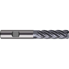 Guhring - 6mm Diam 5 Flute Carbide 1mm Corner Radius End Mill - Eagle Tool & Supply