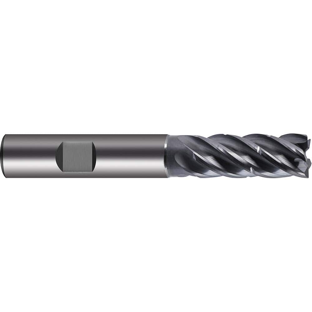 Guhring - 12mm Diam 5 Flute Carbide 0.24mm Chamfer Width End Mill - Eagle Tool & Supply