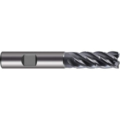 Guhring - 12mm Diam 5 Flute Carbide 0.24mm Chamfer Width End Mill - Eagle Tool & Supply