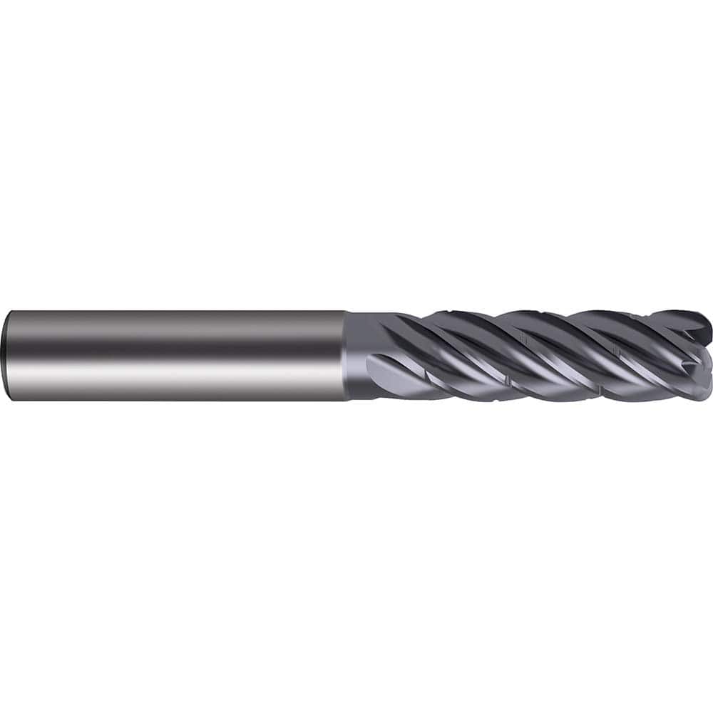 Guhring - 10mm Diam 5 Flute Carbide 1mm Corner Radius End Mill - Eagle Tool & Supply