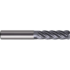 Guhring - 10mm Diam 5 Flute Carbide 1mm Corner Radius End Mill - Eagle Tool & Supply