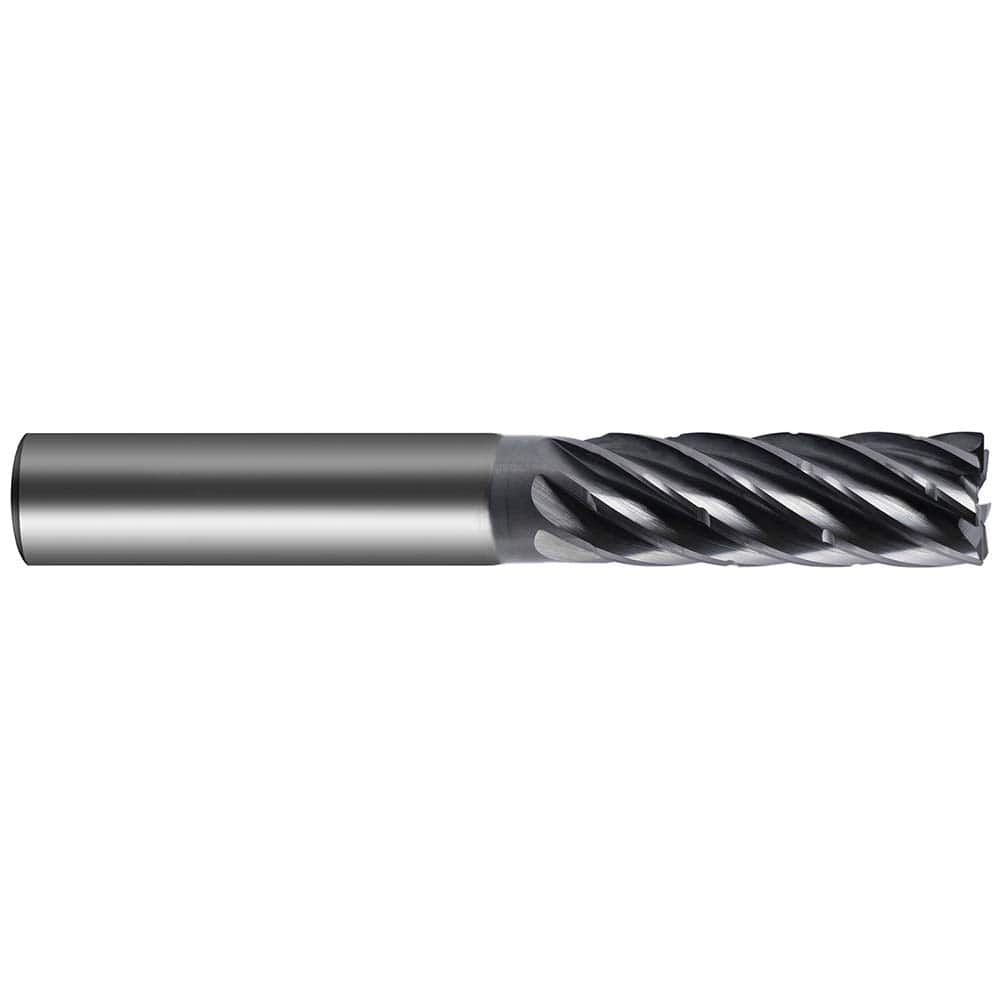 Guhring - 1/2" Diam 7 Flute Carbide 0.01" Chamfer Width End Mill - Eagle Tool & Supply