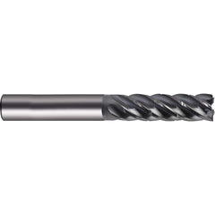 Guhring - 1" Diam 5 Flute Carbide 0.017mm Chamfer Width End Mill - Eagle Tool & Supply