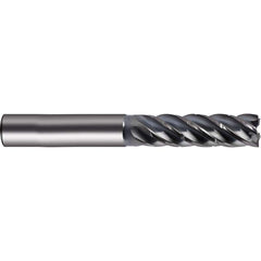 Guhring - 12mm Diam 5 Flute Carbide 0.24mm Chamfer Width End Mill - Eagle Tool & Supply