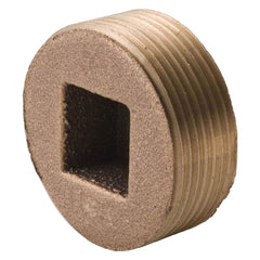 Merit Brass - Brass & Chrome Pipe Fittings Type: Countersunk Plug Fitting Size: 1/2 - Eagle Tool & Supply