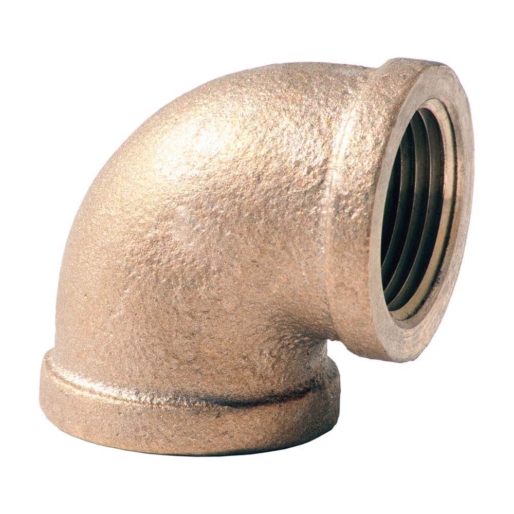 Merit Brass - Brass & Chrome Pipe Fittings Type: 90 Degree Elbow Fitting Size: 1/2 - Eagle Tool & Supply