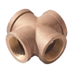 Merit Brass - Brass & Chrome Pipe Fittings Type: Cross Fitting Size: 3/4 - Eagle Tool & Supply