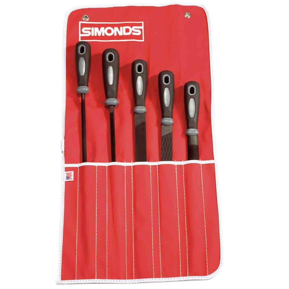 Simonds File - File Sets File Set Type: American File Types Included: Mill; Half Round; Round; Slim Taper; Rasp - Eagle Tool & Supply