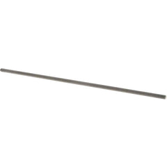 Threaded Rod: 1/4-20, 1' Long, Titanium, Grade 2 UNC, Right Hand Thread