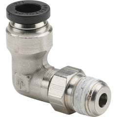 Parker - Metal Push-To-Connect Tube Fittings Type: Male Swivel Elbow Tube Outside Diameter (Inch): 3/8 - Eagle Tool & Supply