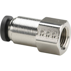 Parker - Metal Push-To-Connect Tube Fittings Type: Female Connector Tube Outside Diameter (Inch): 3/8 - Eagle Tool & Supply