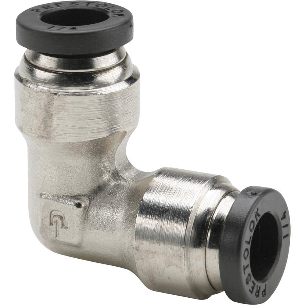 Parker - Metal Push-To-Connect Tube Fittings Type: Male Swivel Elbow Tube Outside Diameter (Inch): 1/4 - Eagle Tool & Supply