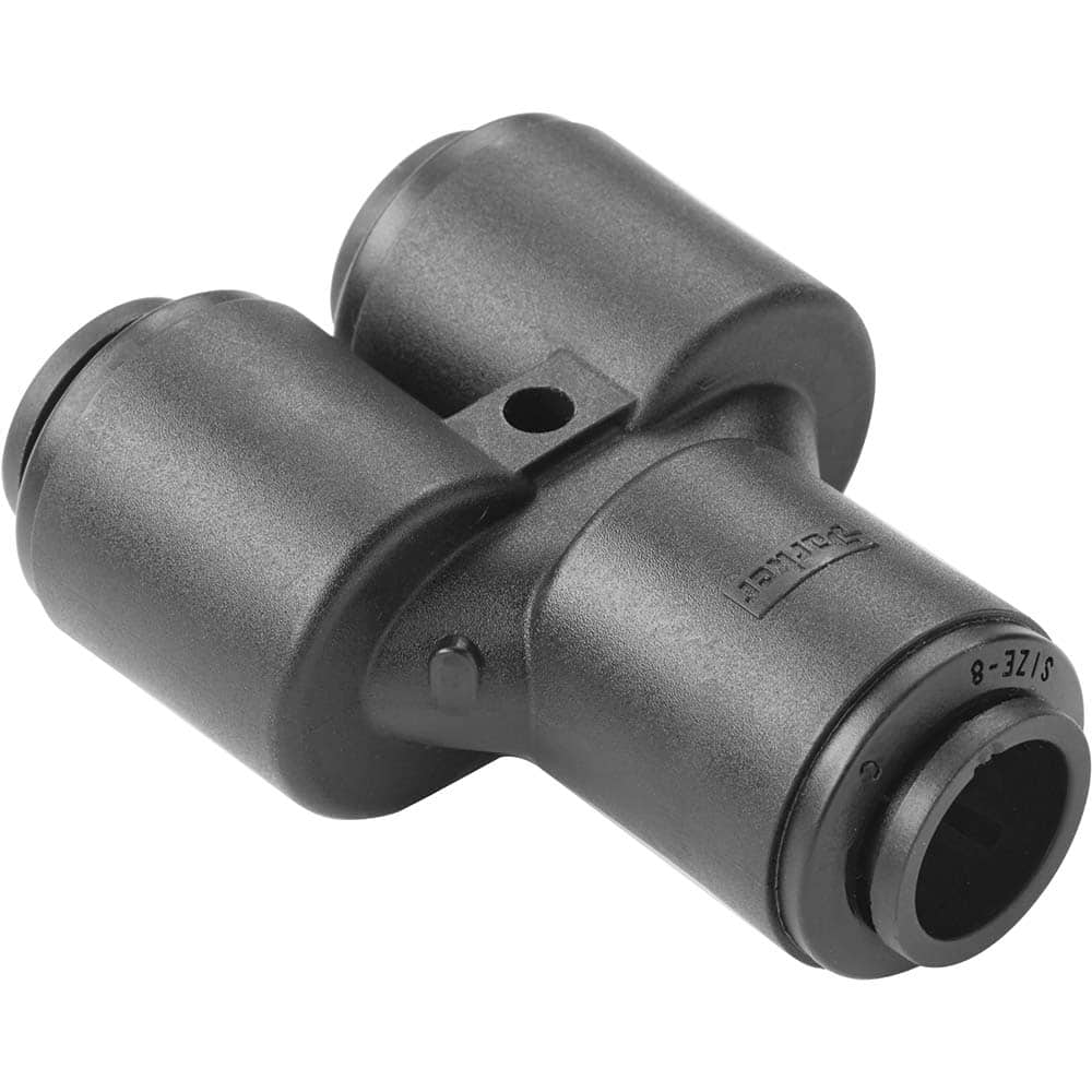 Parker - Plastic Push-To-Connect Tube Fittings Type: Union Y Tube Outside Diameter (Inch): 3/8 x 3/8 x 1/4 - Eagle Tool & Supply