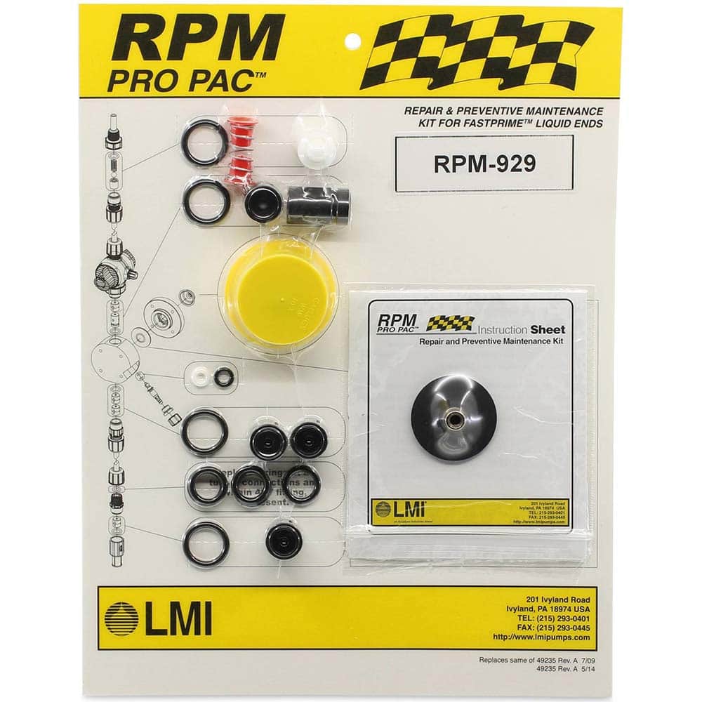 LMI - Metering Pump Accessories Type: Liquid End Preventative Maintenance Kit For Use With: LMI High Viscosity Liquid Ends for 634xx - Eagle Tool & Supply