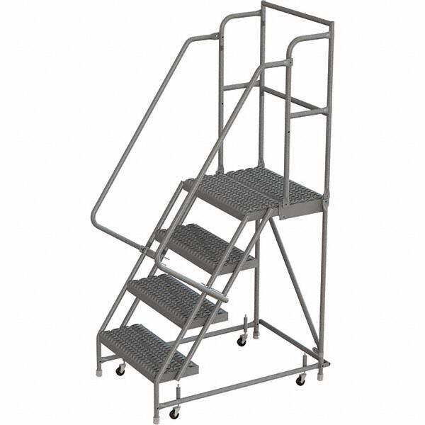 TRI-ARC - Rolling & Wall Mounted Ladders & Platforms Type: Rolling Warehouse Ladder Style: Rolling Platform Ladder - Eagle Tool & Supply