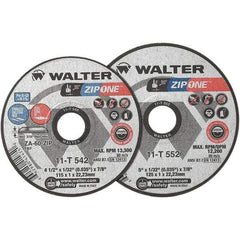 WALTER Surface Technologies - Depressed-Center Wheels Wheel Diameter (Inch): 6 Wheel Thickness (Inch): 1/32 - Eagle Tool & Supply