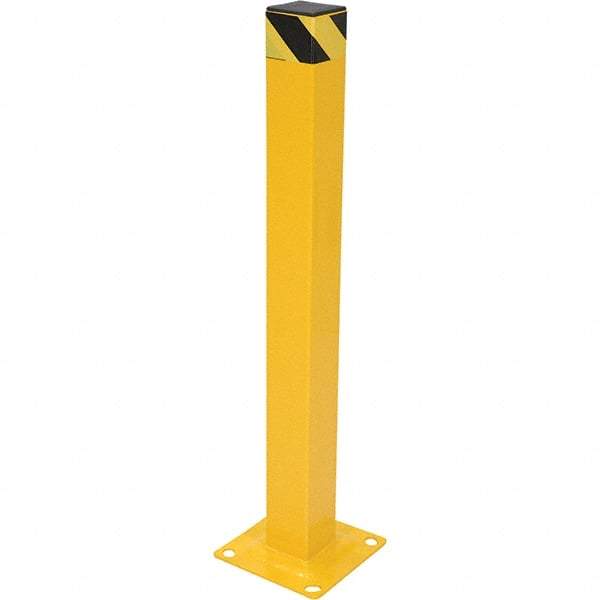 Vestil - 4" Diam x 42" High, Yellow Steel Bollard - Eagle Tool & Supply