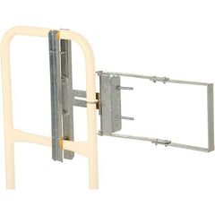 Vestil - Steel Self Closing Rail Safety Gate - Fits 16 to 26" Clear Opening, 12" Door Height, - Eagle Tool & Supply