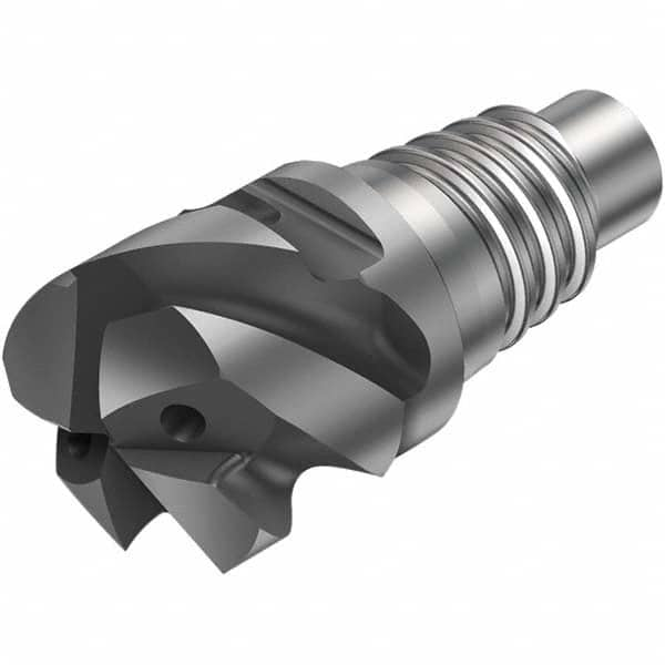 Corner Radius End Mill Head: 4 Flutes E12, Solid Carbide, AlTiN Coated, Series CoroMill 316