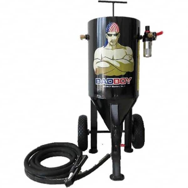 BadBoy Blasters - Portable Sandblasters Tank Height (Inch): 32 Overall Depth (Inch): 15 - Eagle Tool & Supply