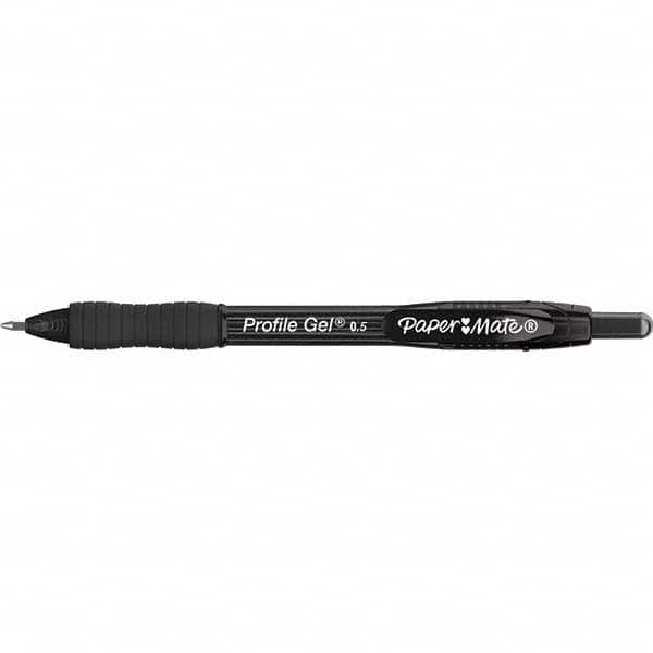 Paper Mate - Pens & Pencils Type: Retractable Gel Color: Black - Eagle Tool & Supply