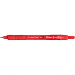 Paper Mate - Pens & Pencils Type: Retractable Gel Color: Red - Eagle Tool & Supply