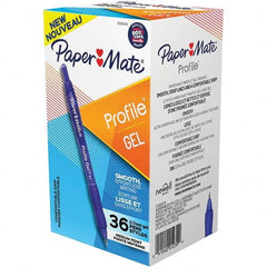 Paper Mate - Pens & Pencils Type: Retractable Gel Color: Blue - Eagle Tool & Supply