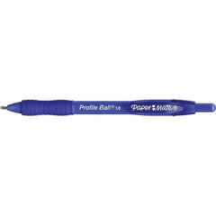 Paper Mate - Pens & Pencils Type: Retractable Ball Point Pen Color: Blue - Eagle Tool & Supply