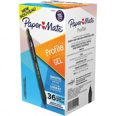 Paper Mate - Pens & Pencils Type: Retractable Gel Color: Black - Eagle Tool & Supply