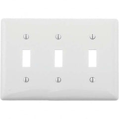 Hubbell Wiring Device-Kellems - Wall Plates Wall Plate Type: Switch Plates Color: White - Eagle Tool & Supply