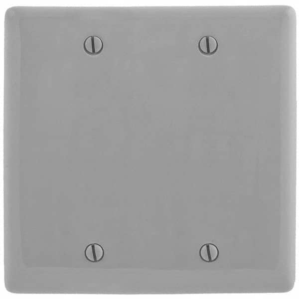 Hubbell Wiring Device-Kellems - Wall Plates Wall Plate Type: Blank Wall Plate Color: Gray - Eagle Tool & Supply