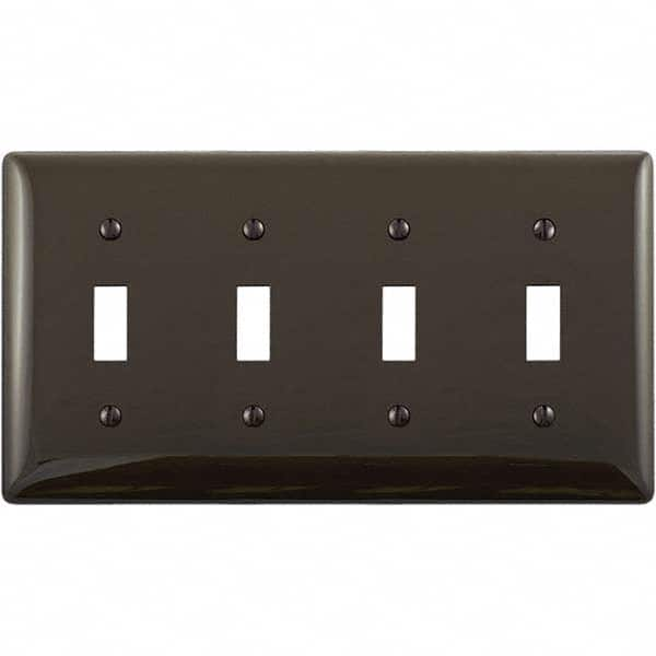 Hubbell Wiring Device-Kellems - Wall Plates Wall Plate Type: Switch Plates Color: Brown - Eagle Tool & Supply