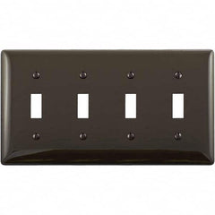 Hubbell Wiring Device-Kellems - Wall Plates Wall Plate Type: Switch Plates Color: Brown - Eagle Tool & Supply