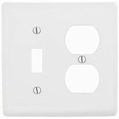 Hubbell Wiring Device-Kellems - Wall Plates Wall Plate Type: Combination Wall Plates Color: White - Eagle Tool & Supply