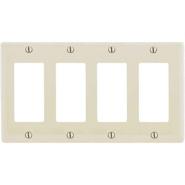 Hubbell Wiring Device-Kellems - Wall Plates Wall Plate Type: Outlet Wall Plates Color: Light Almond - Eagle Tool & Supply