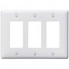 Hubbell Wiring Device-Kellems - Wall Plates Wall Plate Type: Outlet Wall Plates Color: White - Eagle Tool & Supply