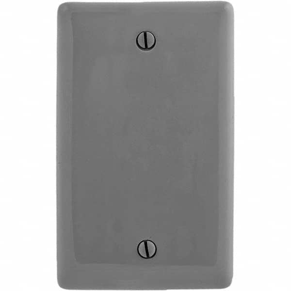 Hubbell Wiring Device-Kellems - Wall Plates Wall Plate Type: Blank Wall Plate Color: Gray - Eagle Tool & Supply