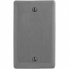 Hubbell Wiring Device-Kellems - Wall Plates Wall Plate Type: Blank Wall Plate Color: Gray - Eagle Tool & Supply