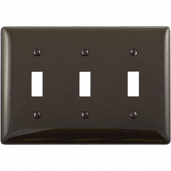 Hubbell Wiring Device-Kellems - Wall Plates Wall Plate Type: Switch Plates Color: Brown - Eagle Tool & Supply