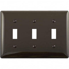 Hubbell Wiring Device-Kellems - Wall Plates Wall Plate Type: Switch Plates Color: Brown - Eagle Tool & Supply