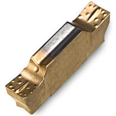 Grooving Insert: TDIP TT9080, Solid Carbide AlTiN & TiN Finish, Neutral, 0.055″ Cutting Width, Series TDIP