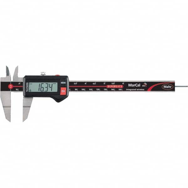 Mahr - 0 to 150mm Range, 0.01mm Resolution, IP67 Electronic Caliper - Eagle Tool & Supply